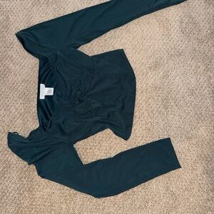 Elegant Green Long Sleeve Top